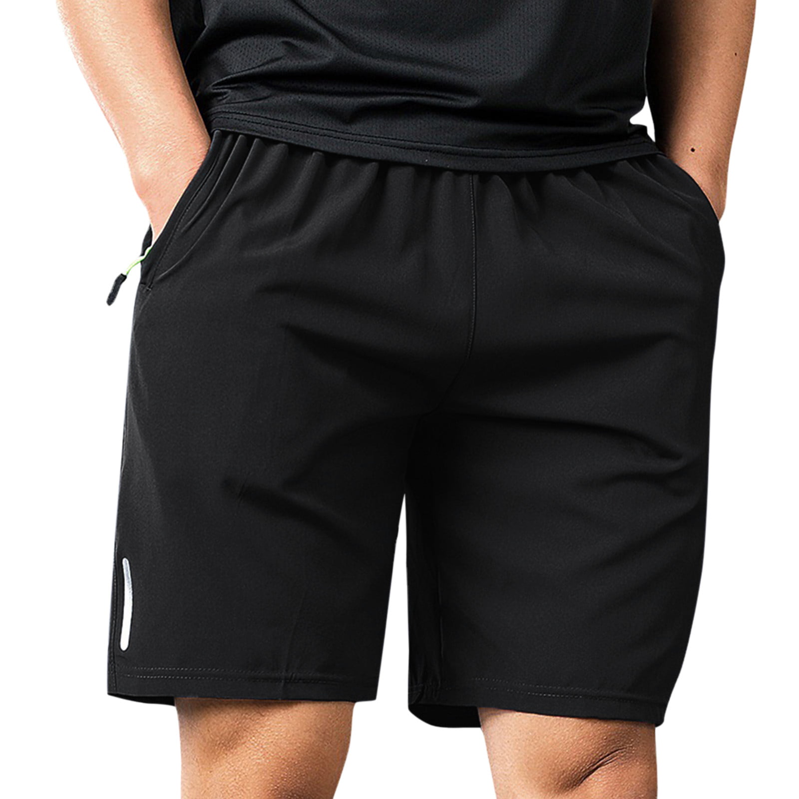 adviicd Shorts For Men Running Shorts 5 Inch Male Summer Sports Short Quick  Drying Shorts Reflective Marker Drawstring Loose 