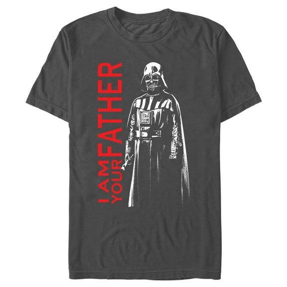 Men's Star Wars: A New Hope Darth Vader I Am Your Father Graphic Tee Charcoal 3X Large