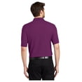 thumbnail image 2 of Port Authority Men's Silk Touch Classic Comfortable Polo Shirt Deep Berry 4X-Large, 2 of 3