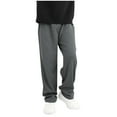 thumbnail image 2 of uublik Boys Pants Size 4T-10 Elastic Waist Casual Jogging Trousers Bottom for Kids Gray, 2 of 5