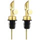 thumbnail image 1 of 2pcs Weighted Stainless Steel Bottle Pourers Olive Oil Dispenser Spout Auto Flip Liquor Pour Spout, 1 of 4