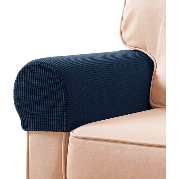 Stretch Armrest Covers Spandex Arm Covers for Chairs Couch Sofa Armchair Slipcovers for Recliner Sofa with Twist Pins 2pcs