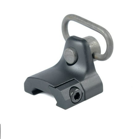 Low Lead Swivel - QD QUICK RELEASE SWIVEL OFFSET MOUNT Low Profile RAIL SLING ATTACHMENT BLACK
