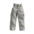 thumbnail image 4 of Figura de acción a escala 1:12, ropa, pantalones de vestir, mini muñeca de tela, accesorios de vestuario de moda para figuras de muñecos masculinos de Blanco, 4 of 10