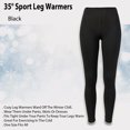 thumbnail image 4 of 35 ° calentadores de piernas deportivos acogedor invierno chill beat frío-talla única se adapta a la mayoría de los negros, 4 of 4