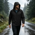 thumbnail image 6 of Miqool Windbreaker for Men Lightweight Water Repellent Lightweight Packable Zip Up Hooded Rain Jacket with Pockets for Running Hiking Cycling Travel, 6 of 9