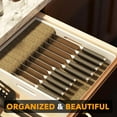 thumbnail image 5 of SpaceAid Bamboo Knife Drawer Organizer, 15"L x 12"W x 2.5"H, White, 5 of 7