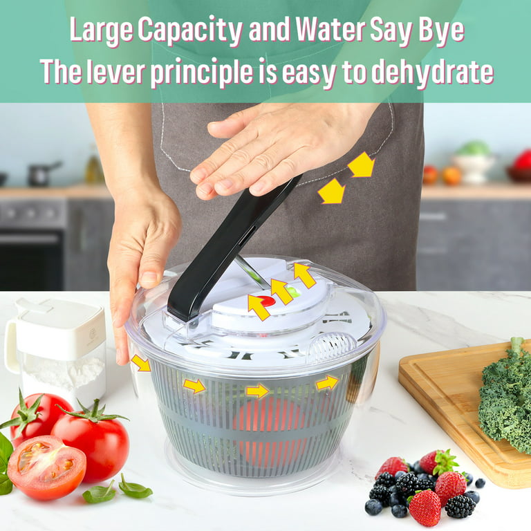 PEACNNG Large Salad Spinner and Keeper, 5L Lettuce Spinner