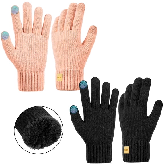 REDESS Winter Gloves for Men and Women Touch Screen Knit Warm Gloves for Cold Weather