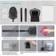 thumbnail image 7 of AYAOQIANG 2 Pack Toilet Brush with Ventilated Drying Holder, Silicone Toilet Bowl Brush Bathroom Cleaning Bowl Brush Kit Sturdy Cleaning Toilet Brush Black, 7 of 7