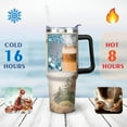 thumbnail image 5 of 60th Wedding Gifts Anniversary Cups, Diamond Wedding 60th Anniversary Cups, 60th Anniversary Cup For Couple Parents Friends, 40 Oz Stainless Steel Tumbler with Handle and Straw (1 PC), 5 of 6