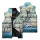 thumbnail image 2 of Chaleco sin mangas con estampado de pesca en 3D para deportes al aire libre, pesca salvaje, resistente al viento, cálido, con cuello alto y cremallera, ropa para hombre, 2 of 5