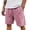 Pink_002, variant on Domuza Men's Shorts Drawstring Waist Washed Distressed Vintage Track Shorts Streetwear with Pockets Light Brown M