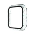 thumbnail image 1 of 2 Pcs Compatibles avec Apple Watch Étui 40mm avec Écran Anti-Rayures Antichoc Transparent Pailleté PC Étui Rigide (Bleu), 1 of 6