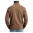 thumbnail image 5 of Men's Sweatshirt Full Zip Up Stand Collar No Hood Casual Jackets with Pockets Long Sleeve Mock Neck Fall Warm Coats, 5 of 6