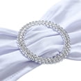 thumbnail image 5 of Lazos para sillas, 30 Uds., banda elástica para cubierta de silla con hebilla deslizante para boda, fiesta, ceremonia, recepción, decoración de banquete, 5 of 5