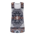thumbnail image 4 of Summer Saving! Yievot Women's Tank Tops Boho Pleated Fashion Sleeveless Curved Hem Flowy Shirt Woman Summer Vests Tops On Clearance Purple XL, 4 of 4