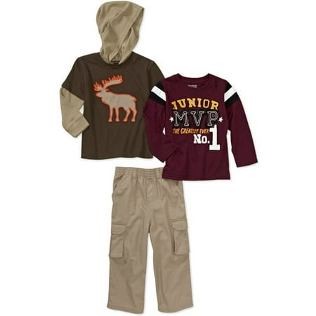 Garanimals Baby Boys' 3-piece Hoodie, Te