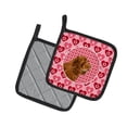 thumbnail image 2 of Carolines Treasures SS4510PTHD Sussex Spaniel Hearts Love Valentines Day Pair of Pot Holders, 7.5HX7.5W, multicolor, 2 of 2