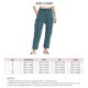 thumbnail image 5 of Pantalones deportivos para mujer, cintura elástica, bolsillos grandes, diseño de línea dividida, pantalones de chándal informales de moda, azul pavo real XL, 5 of 5
