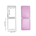 thumbnail image 2 of Unique Bargains 1 Pc Women Rectangular Double-sided Makeup Mirror for Travel Purple, 2 of 5