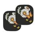 thumbnail image 2 of FOR U DESIGNS Daisy Butterfly Car Sunshade Decoration 2 Pieces Car Accessories Non-Slip Windshield Sun Shade for Automobile SUV Truck Van Easy to Install Sun Blocks Sun Visor, 2 of 5