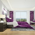 thumbnail image 3 of Designart 'Purple Rose' Modern & Contemporary Duvet Cover Set, 3 of 4