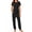 Black, variant on Avidlove Women Pajamas Set Short Sleeve Pjs Tops with Jogger Pants Loungwear 2 Piece Tie dye Sleepwear with Pockets