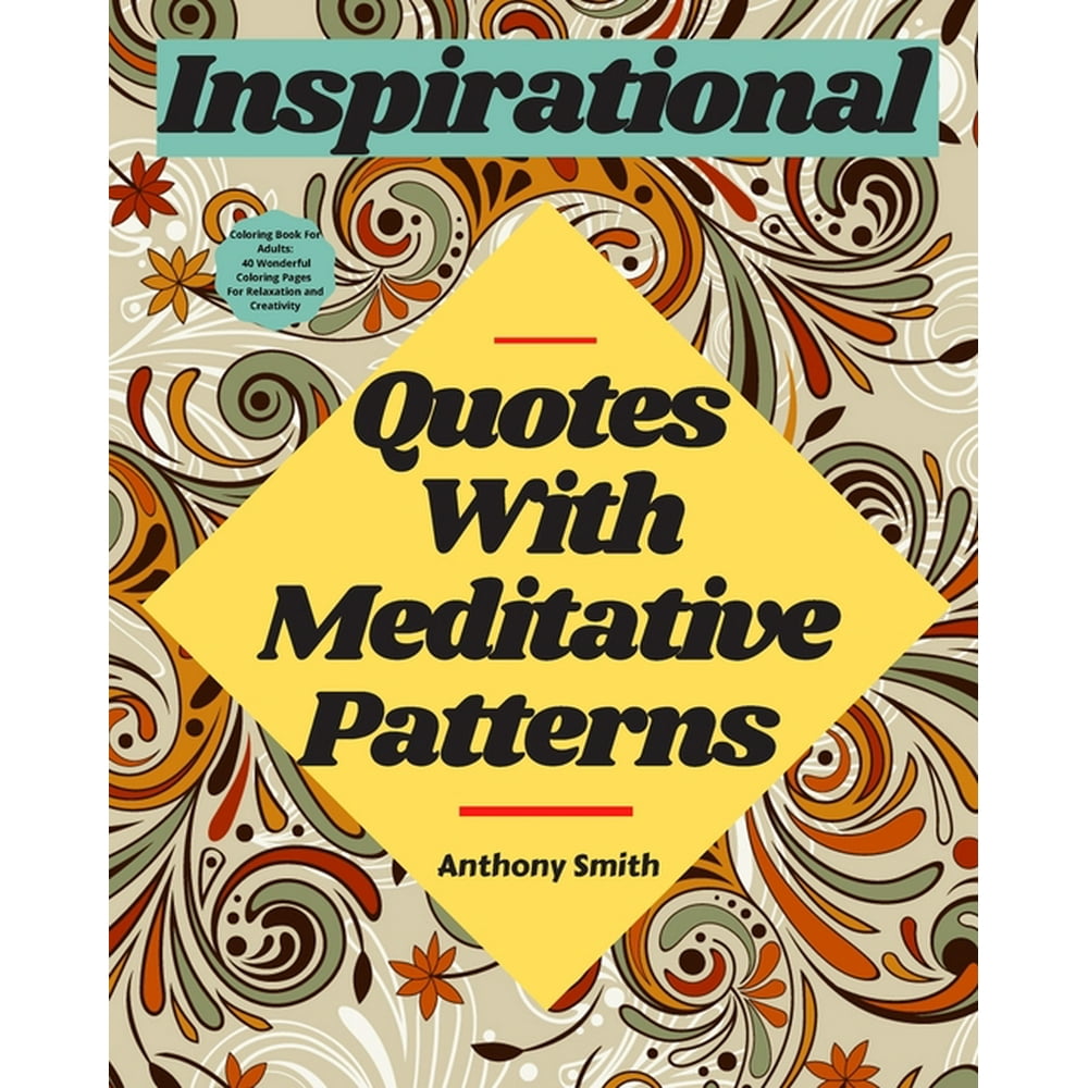Download Meditative Patterns With Inspirational Quotes Coloring ...