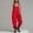 Red, variant on ClodeEU Women's Adjustable Straps Sleeveless Cargo Jumpsuit with Pockets ,Casual Baggy Athletic Romper Army Green,Women's Plus L