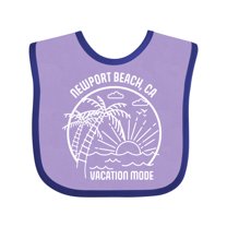 Inktastic Summer Vacation Mode Newport Beach California Boys or Girls Baby Bib
