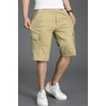 thumbnail image 3 of Kukuzhu Men Casual Multiple Pockets Drawstring Cargo Shorts Big & Tall Belted Shorts, 3 of 5