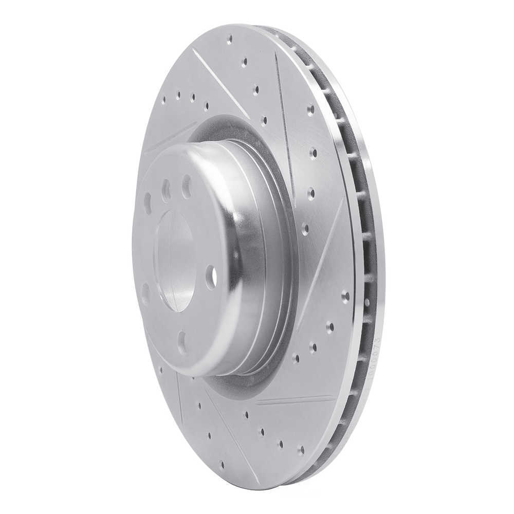 Dynamic Friction Company 631-31113R DFC Brake Rotor - Drilled And Slotted - Silver