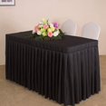 thumbnail image 3 of Table Skirt Cover, 6 Ft Tablecloth for Birthday Party, Wedding,Halloween Christmas Party Decoration Machine Washable72 * 30 * 30 Inches, 3 of 7