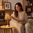 thumbnail image 5 of Orangide Rattan Table Lamp 3 Color Dimmable Warm Light, Boho Wicker Nightstand Light for Bedroom Living Room Office Desk, Farmhouse Reading Corner Decor, 5 of 6