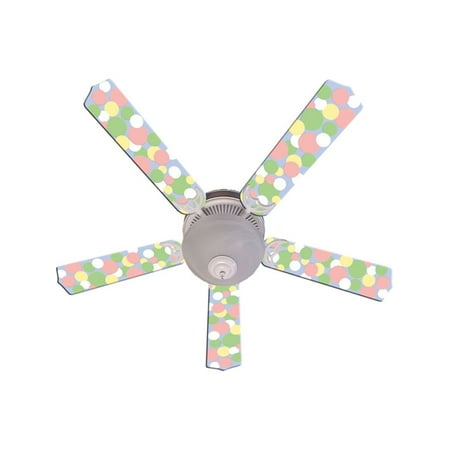 - Pastel Dot Custom Designer 52in Ceiling Fan Blades Set
