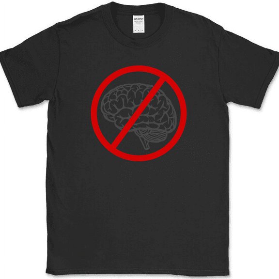 Idiotcracy Anti-Brain T-Shirt Funny Movie Moron Humor Novelty Tee - Black, S