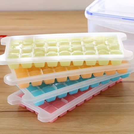 

Ice Molds with Container Scoop Durable Easy to Clean Ice Cube Mold or Homemade Delicacies