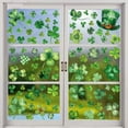 thumbnail image 5 of HuiXinOu St. Patrick's Day Static Cling Window Decals 9pcs, Removable Glass Door Decor for Home, Office, Storefront, Green Holiday Trefoil Stickers, 5 of 6