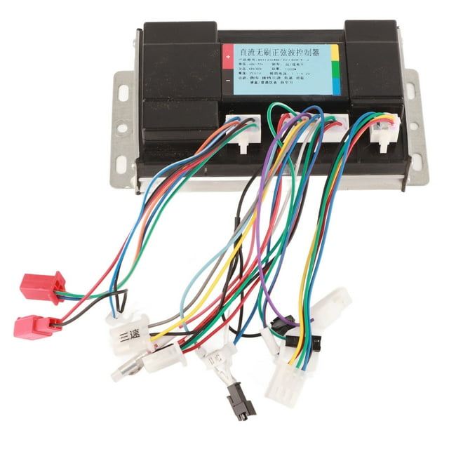 Controlador de motor sin escobillas de 1000 W, controlador de velocidad de motor de onda sinusoidal para bicicleta eléctrica, scooter, 48-72 V