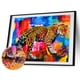 thumbnail image 1 of Cuadros Decorativos Taladro redondo completo de diamantes de imitación con pintura de diamante 5D de leopardo de neón para decoración de habitaciones Tmvgtek embutido en tela, 1 of 8