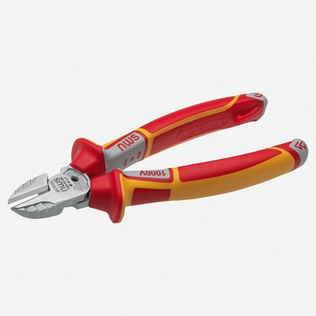 

NWS 1343-49-VDE-160 6.25 Side Cutter+ VDE - Matte Chromium - SoftGripp Tethered Attachment