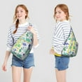 thumbnail image 3 of Cute Cartoon Dino Sling Backpack - Funny Dinosaur Pattern Crossbody Bag, Fashionable Pack for Commuters, 3 of 4