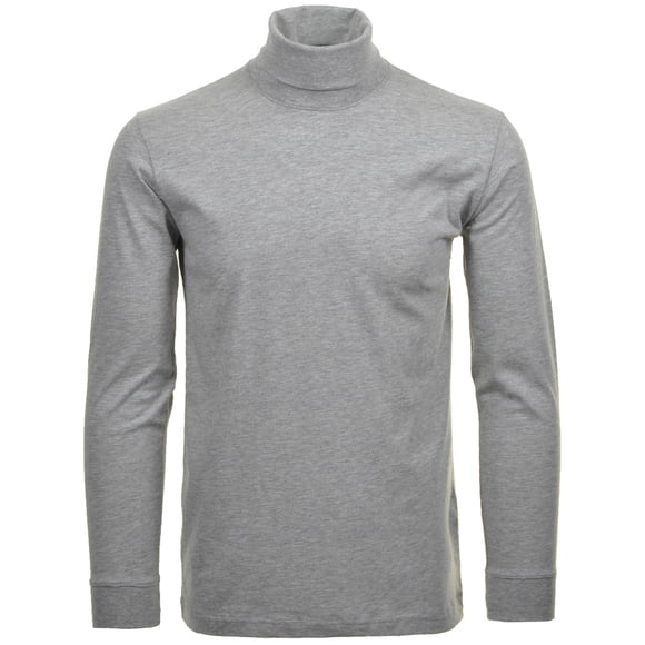 RAGMAN Suéter de Cuello Tortuga para Hombre - Manga Larga Básico Cuello Tortuga Regular Fit, Punto Simple, Color Sólido Gris 3XL (XXX-Large)