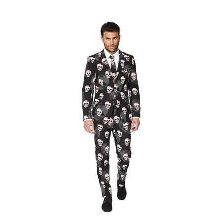 OppoSuits Men's Skulleton Halloween Suit