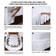 thumbnail image 3 of Skirt Utopia Bedding Queen, microfibra blanca, 40 cm de caída, 3 of 6