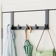 thumbnail image 4 of JOGZMZ Behind The Door Hooks - Hanging Racks - Wall Hanging No Hole - Kitchen Bathroom No- T-race Storage Hangers-Space Aluminum Hook, 4 of 9