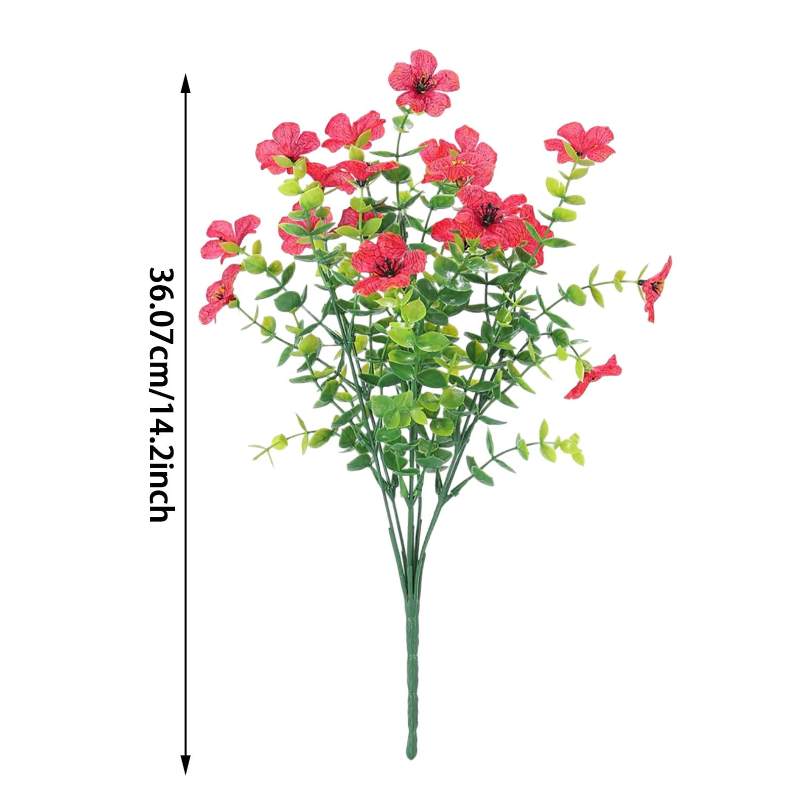 18PCS Artificial Flowers Outdoor - UV Resistant Greenery for Wedding Bouquets, Hanging Baskets & Home Decor - No Fade Flowers for Garden & Patio