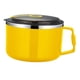 thumbnail image 5 of Juego de tazones de ramen para microondas, tazones de fideos con tapa y asa, tazón de sopa para microondas de acero inoxidable, cocina para el hogar, Amarillo Macarena Cuenco de ramen, 5 of 8