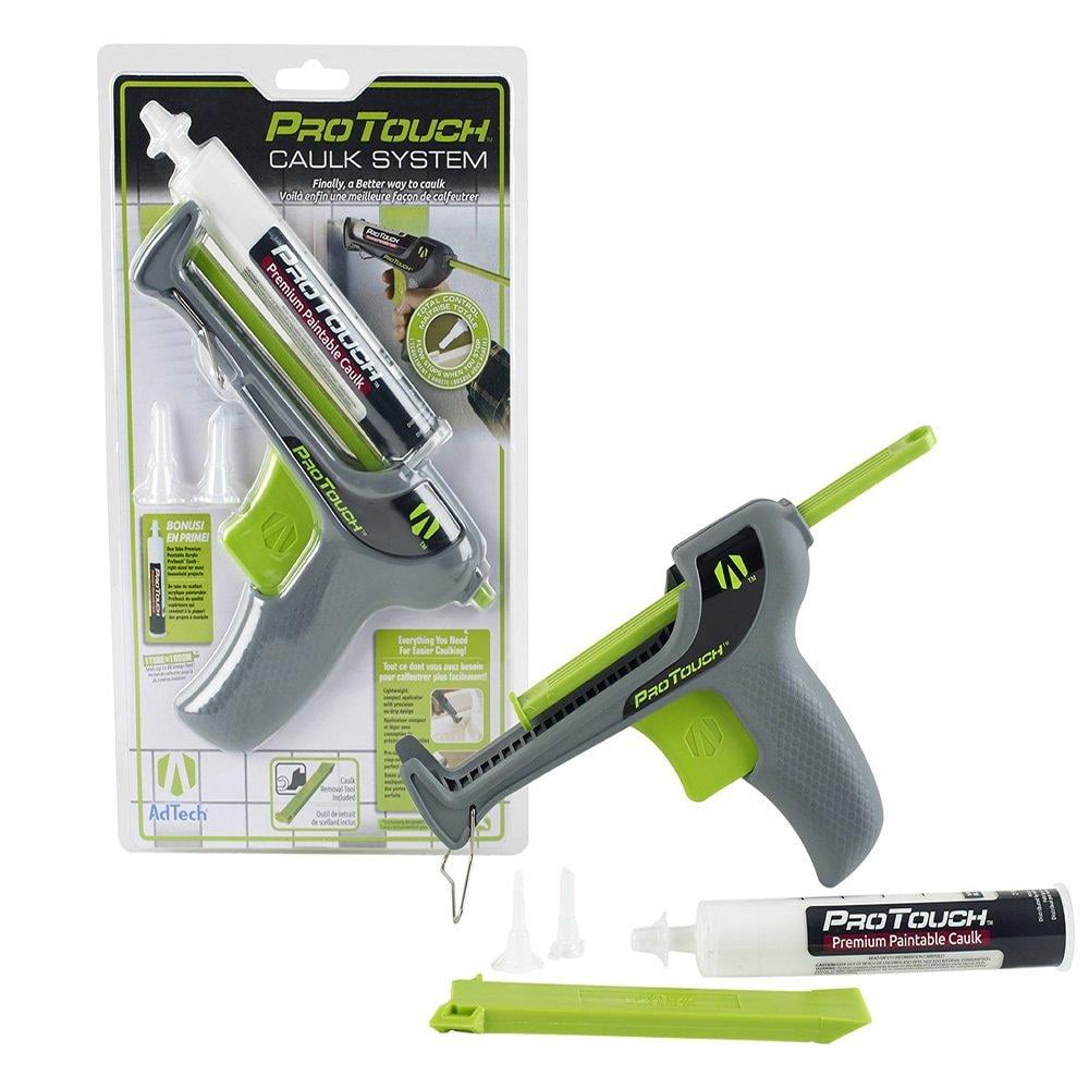 0574 Caulk Gun Pro Touch, White_Silicone, Everything you need for